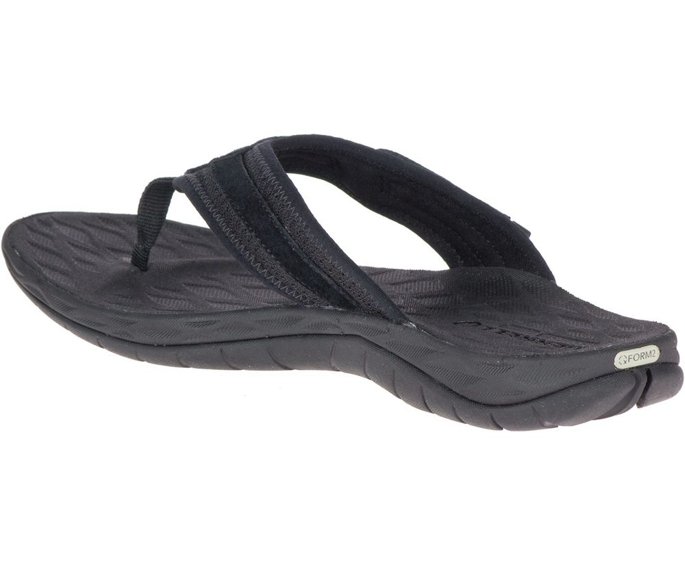 Merrell Sandals Black - Siren 2 Flip - Womens 64MCVLPQT